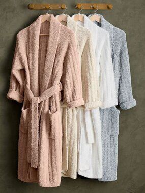 *NICE* Pottery Barn ribbed plush robe